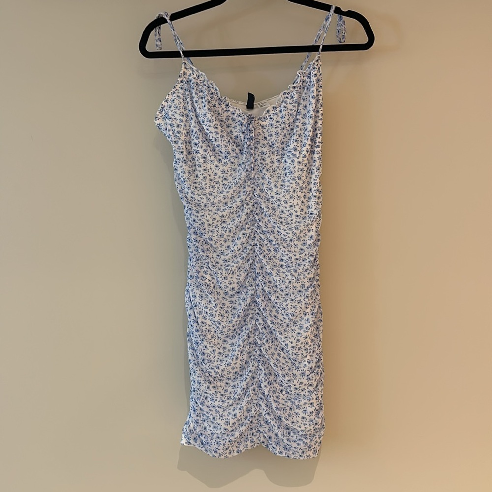 H&M Blue Floral Dress, Large
